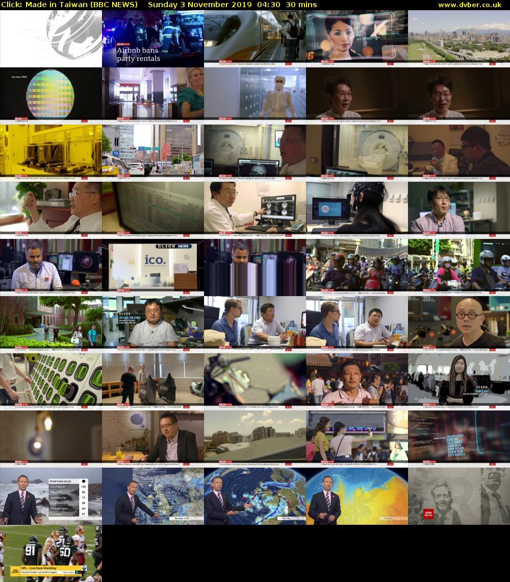 Click: Made in Taiwan (BBC NEWS) Sunday 3 November 2019 04:30 - 05:00