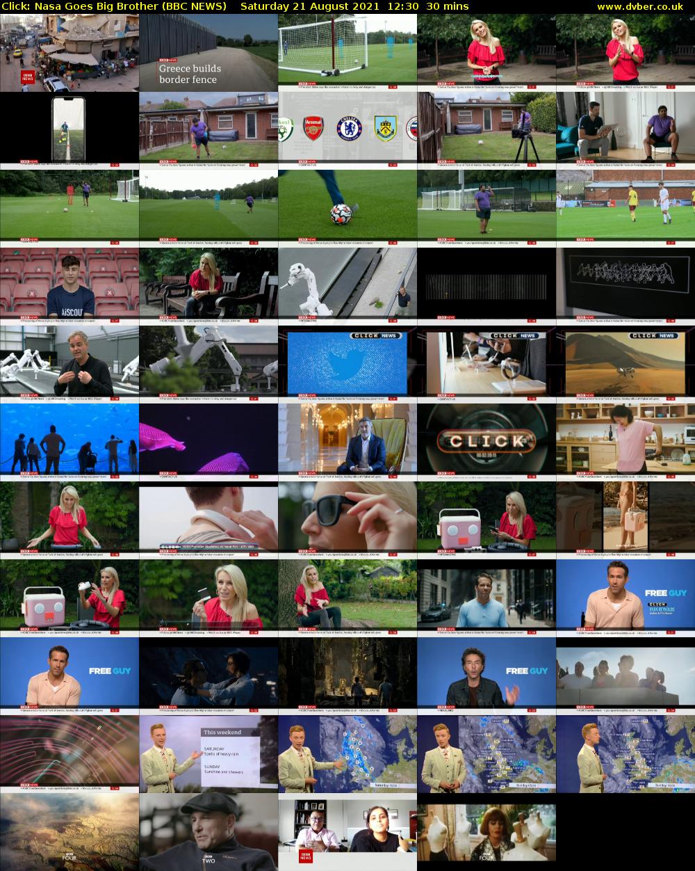 Click: Nasa Goes Big Brother (BBC NEWS) Saturday 21 August 2021 12:30 - 13:00