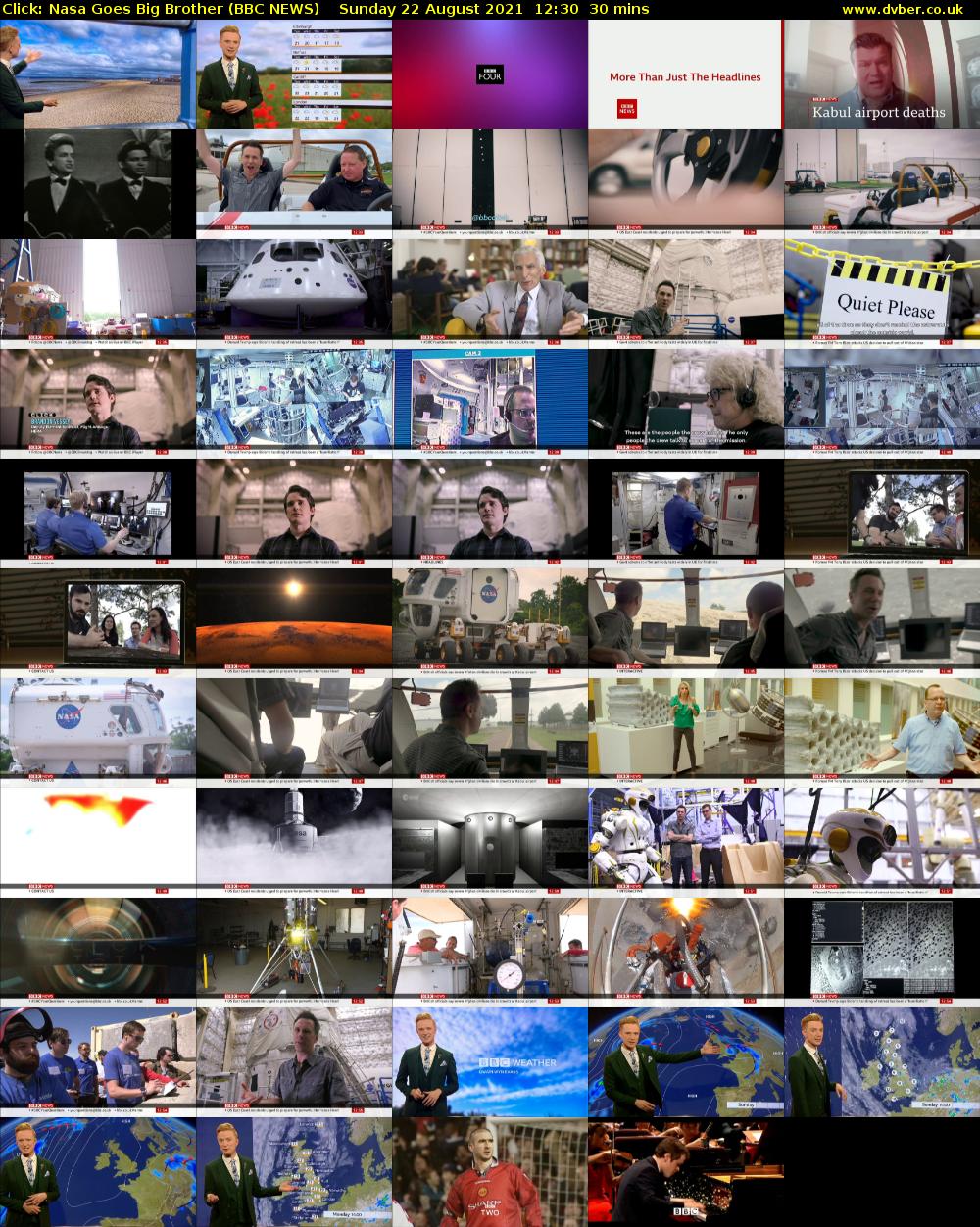 Click: Nasa Goes Big Brother (BBC NEWS) Sunday 22 August 2021 12:30 - 13:00