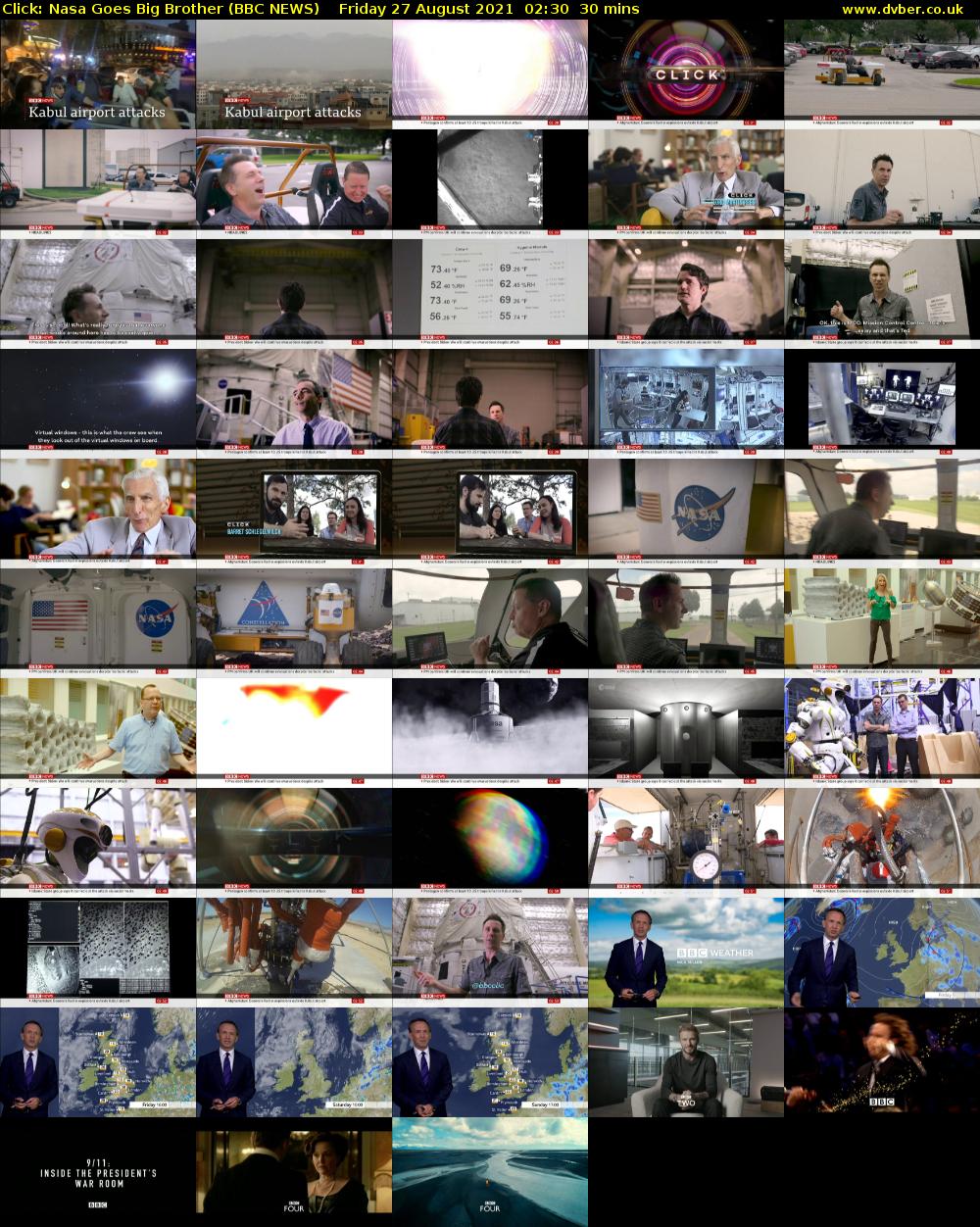 Click: Nasa Goes Big Brother (BBC NEWS) Friday 27 August 2021 02:30 - 03:00