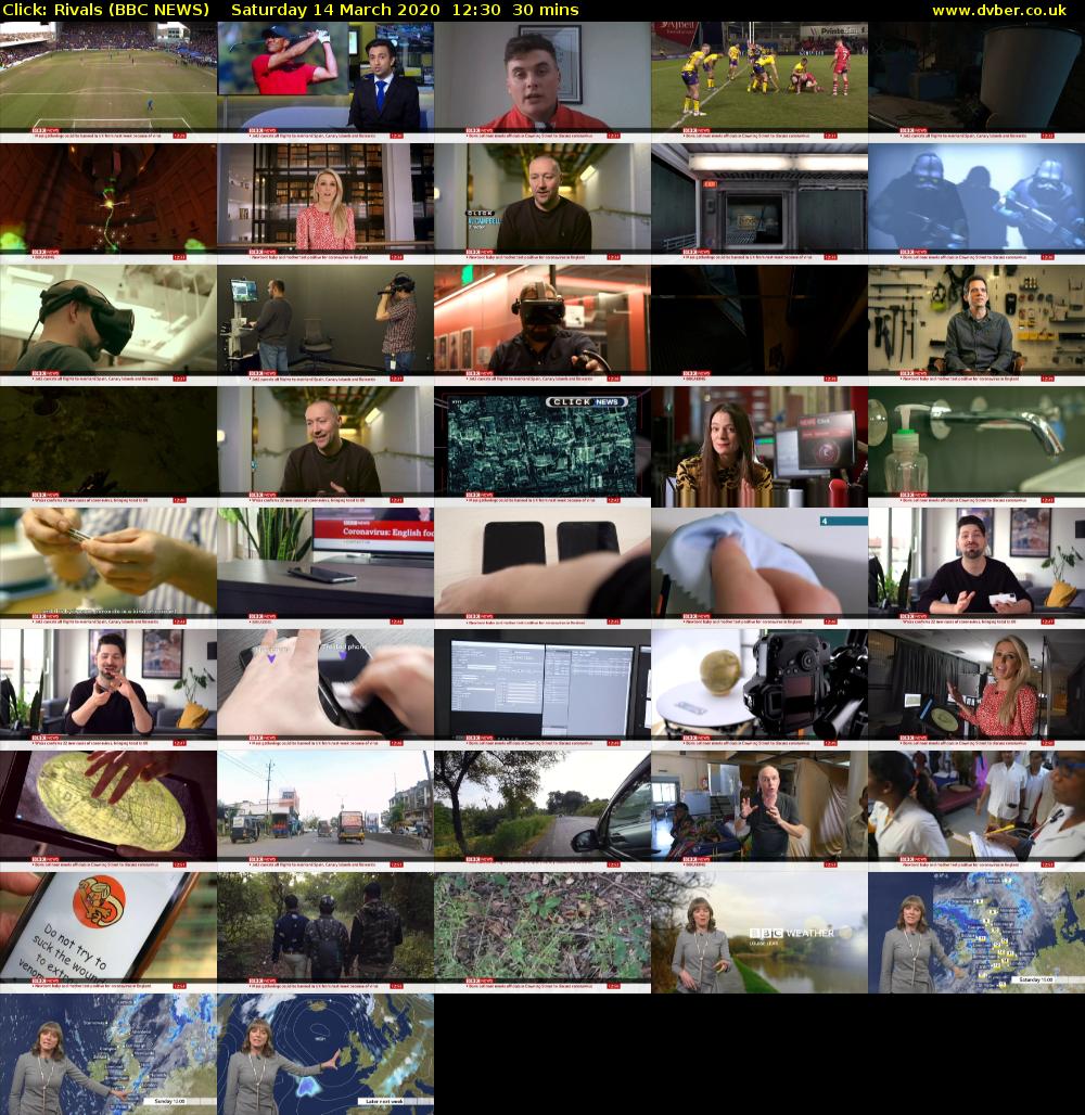 Click: Rivals (BBC NEWS) Saturday 14 March 2020 12:30 - 13:00