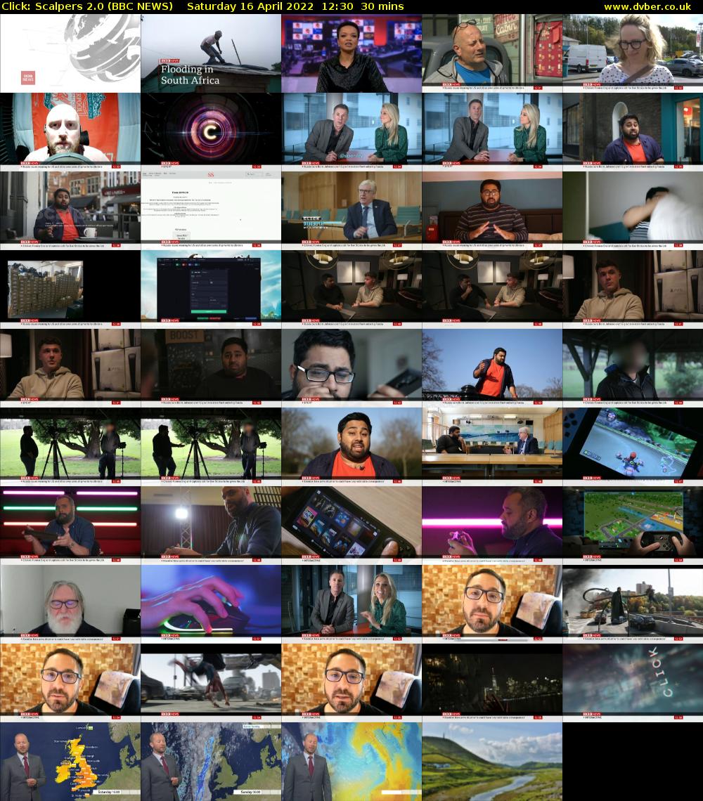 Click: Scalpers 2.0 (BBC NEWS) Saturday 16 April 2022 12:30 - 13:00