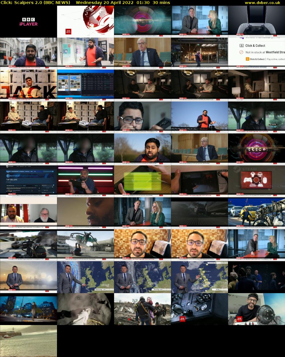 Click: Scalpers 2.0 (BBC NEWS) Wednesday 20 April 2022 01:30 - 02:00