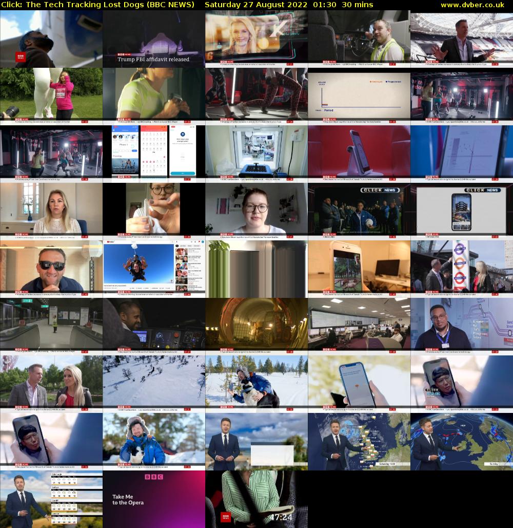 Click: The Tech Tracking Lost Dogs (BBC NEWS) Saturday 27 August 2022 01:30 - 02:00