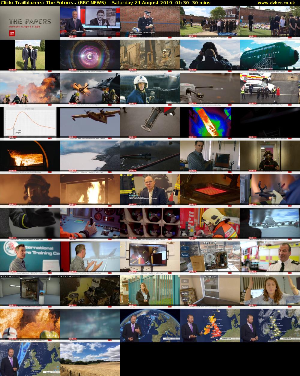 Click: Trailblazers: The Future... (BBC NEWS) Saturday 24 August 2019 01:30 - 02:00