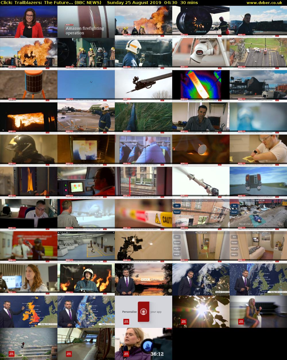 Click: Trailblazers: The Future... (BBC NEWS) Sunday 25 August 2019 04:30 - 05:00