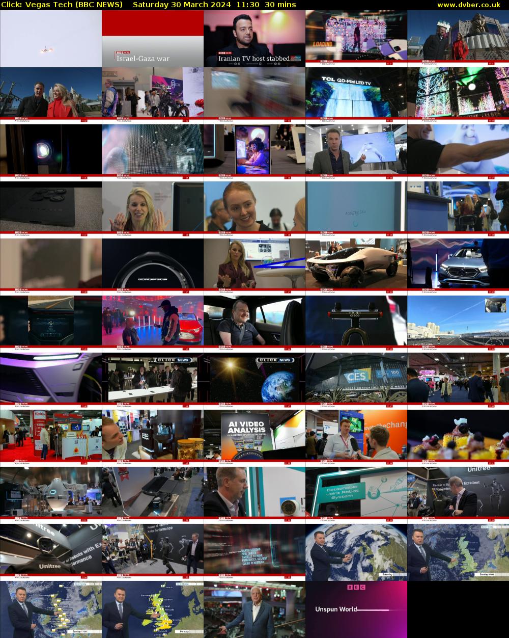 Click: Vegas Tech (BBC NEWS) Saturday 30 March 2024 11:30 - 12:00