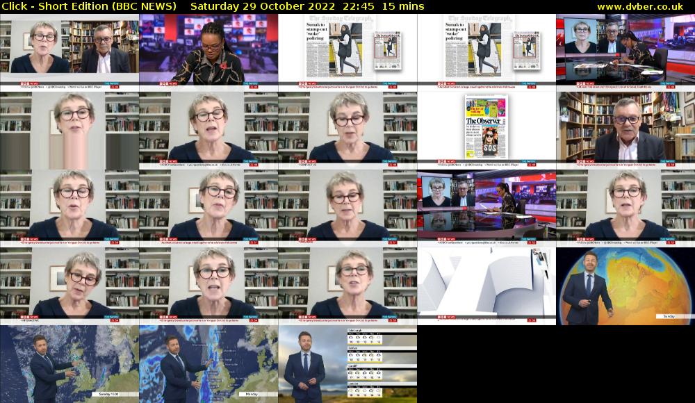 Click - Short Edition (BBC NEWS) Saturday 29 October 2022 22:45 - 23:00
