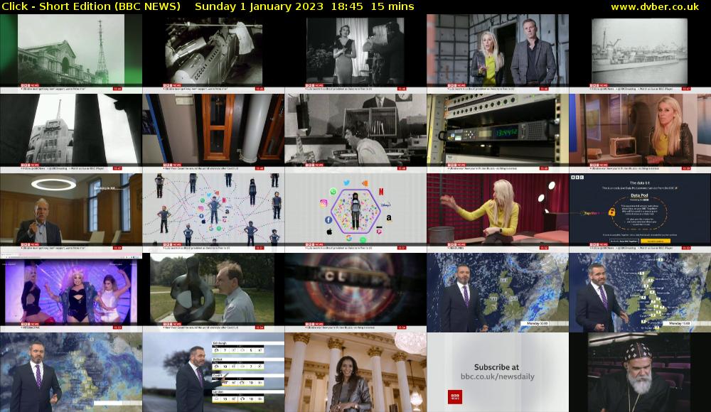 Click - Short Edition (BBC NEWS) Sunday 1 January 2023 18:45 - 19:00