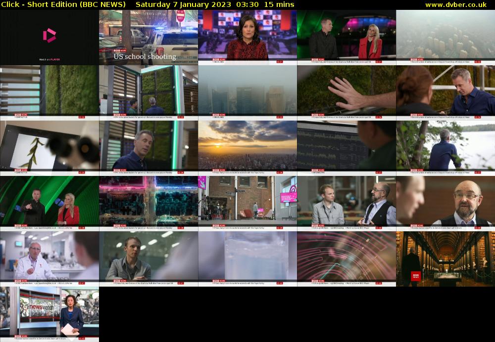 Click - Short Edition (BBC NEWS) Saturday 7 January 2023 03:30 - 03:45