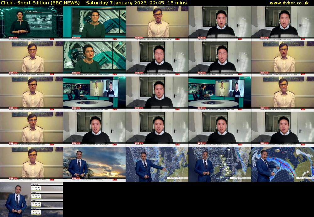 Click - Short Edition (BBC NEWS) Saturday 7 January 2023 22:45 - 23:00