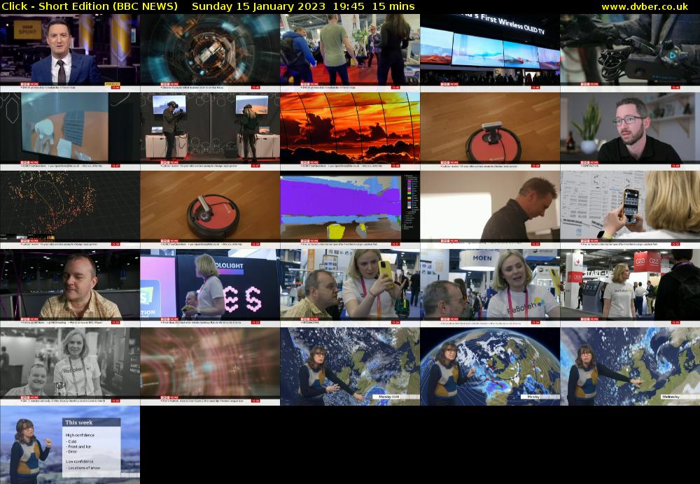 Click - Short Edition (BBC NEWS) Sunday 15 January 2023 19:45 - 20:00