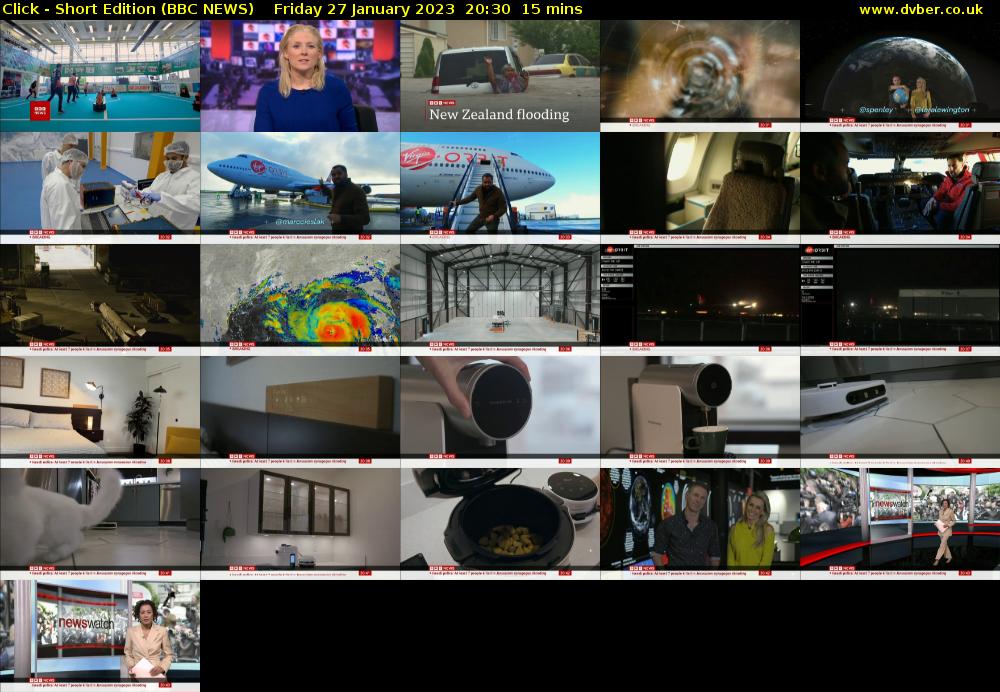Click - Short Edition (BBC NEWS) Friday 27 January 2023 20:30 - 20:45