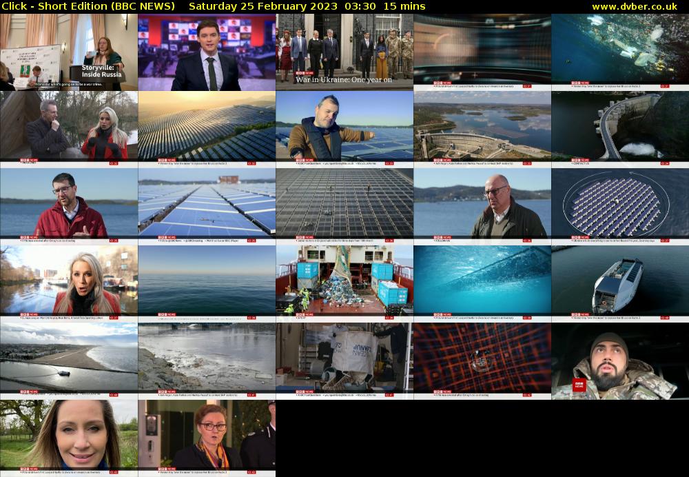 Click - Short Edition (BBC NEWS) Saturday 25 February 2023 03:30 - 03:45