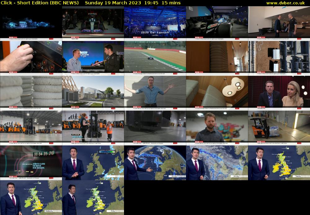 Click - Short Edition (BBC NEWS) Sunday 19 March 2023 19:45 - 20:00