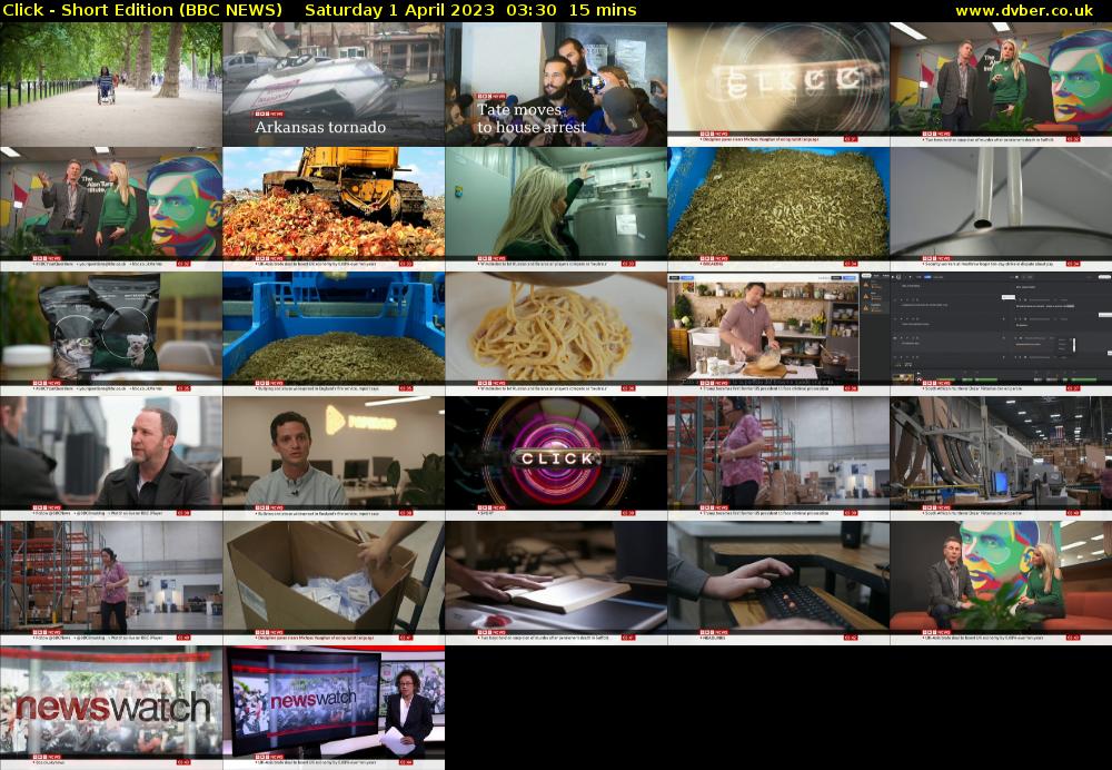 Click - Short Edition (BBC NEWS) Saturday 1 April 2023 03:30 - 03:45