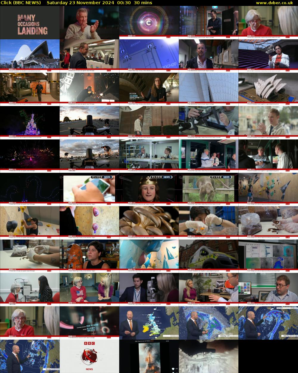Click (BBC NEWS) Saturday 23 November 2024 00:30 - 01:00