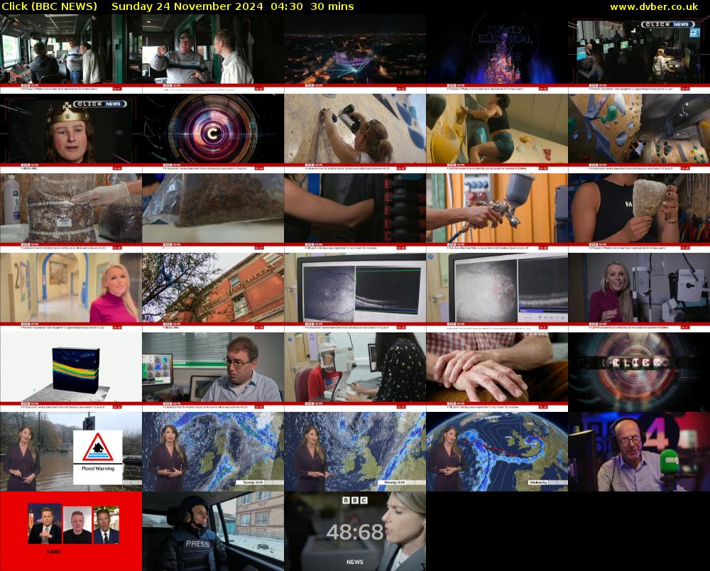 Click (BBC NEWS) Sunday 24 November 2024 04:30 - 05:00