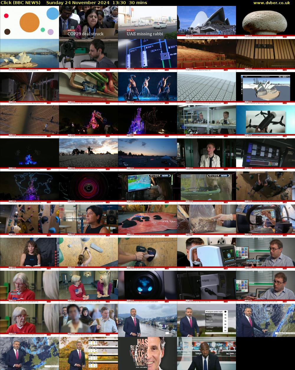 Click (BBC NEWS) Sunday 24 November 2024 13:30 - 14:00