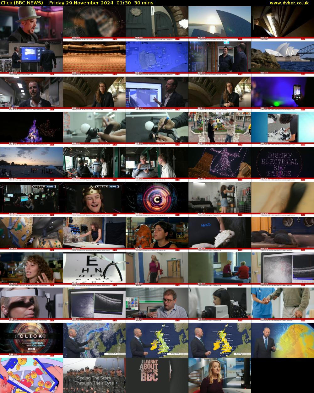 Click (BBC NEWS) Friday 29 November 2024 01:30 - 02:00