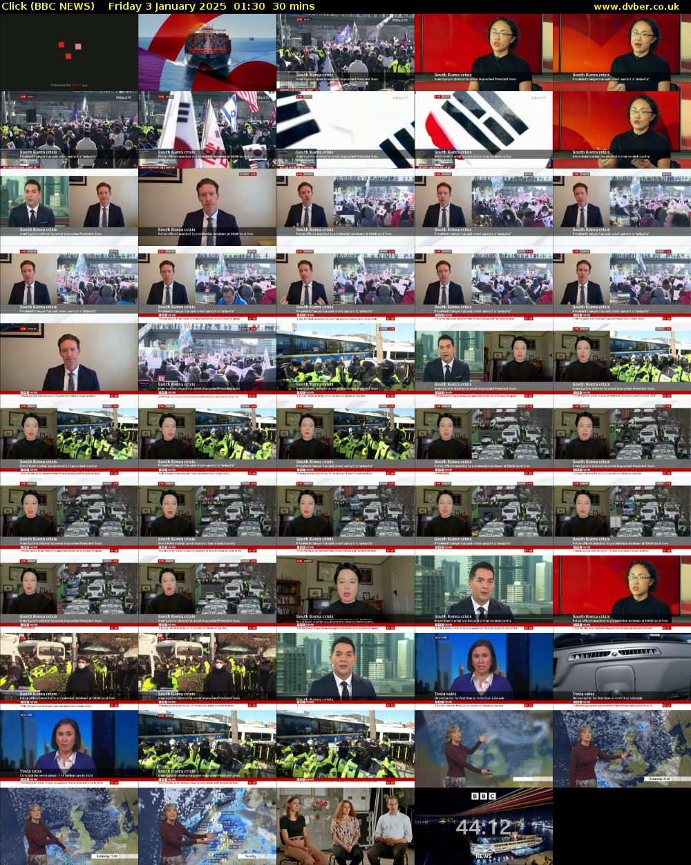 Click (BBC NEWS) Friday 3 January 2025 01:30 - 02:00