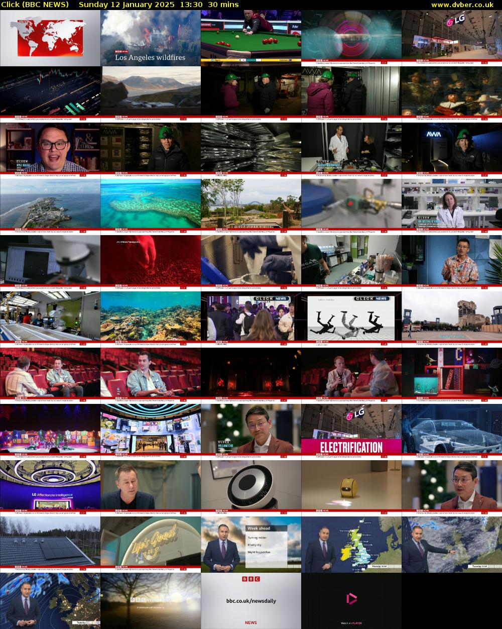 Click (BBC NEWS) Sunday 12 January 2025 13:30 - 14:00