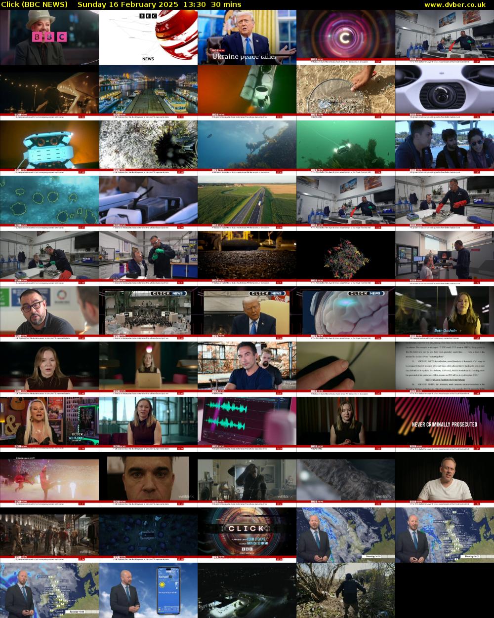 Click (BBC NEWS) Sunday 16 February 2025 13:30 - 14:00