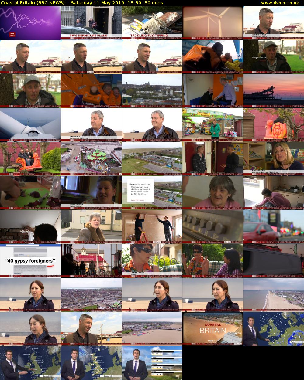 Coastal Britain (BBC NEWS) Saturday 11 May 2019 13:30 - 14:00