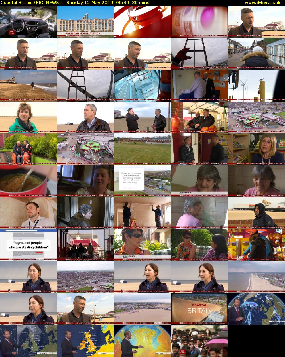Coastal Britain (BBC NEWS) Sunday 12 May 2019 00:30 - 01:00