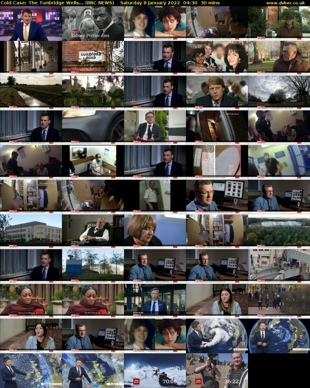 Cold Case: The Tunbridge Wells... (BBC NEWS) Saturday 8 January 2022 04:30 - 05:00