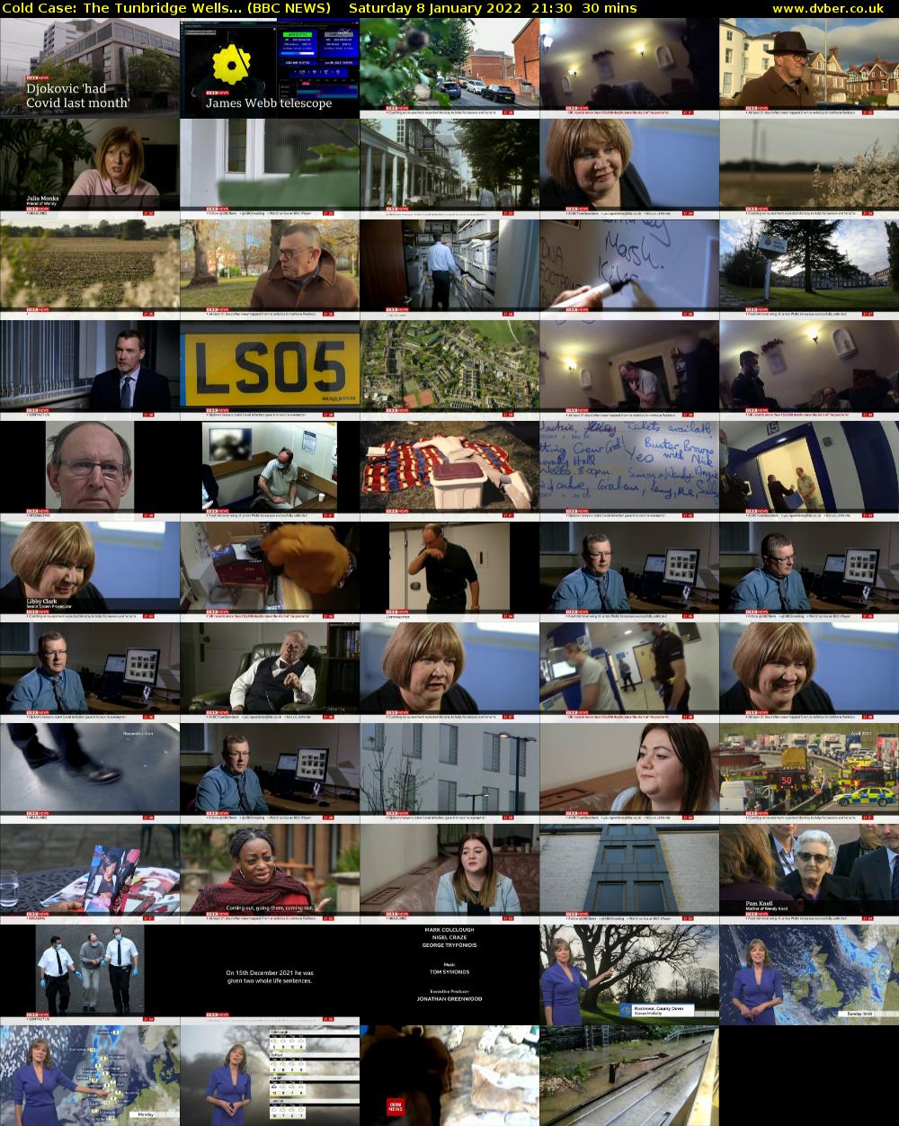 Cold Case: The Tunbridge Wells... (BBC NEWS) Saturday 8 January 2022 21:30 - 22:00