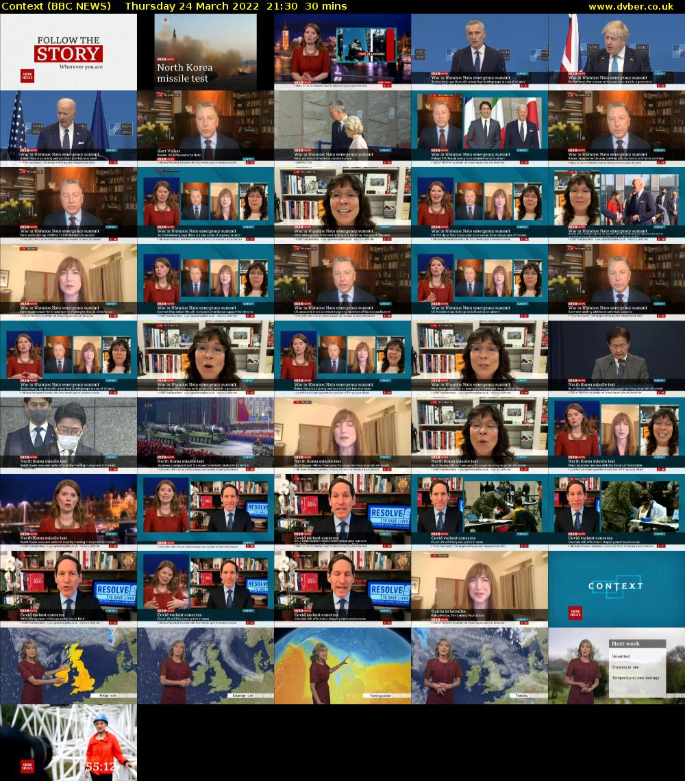 Context (BBC NEWS) Thursday 24 March 2022 21:30 - 22:00