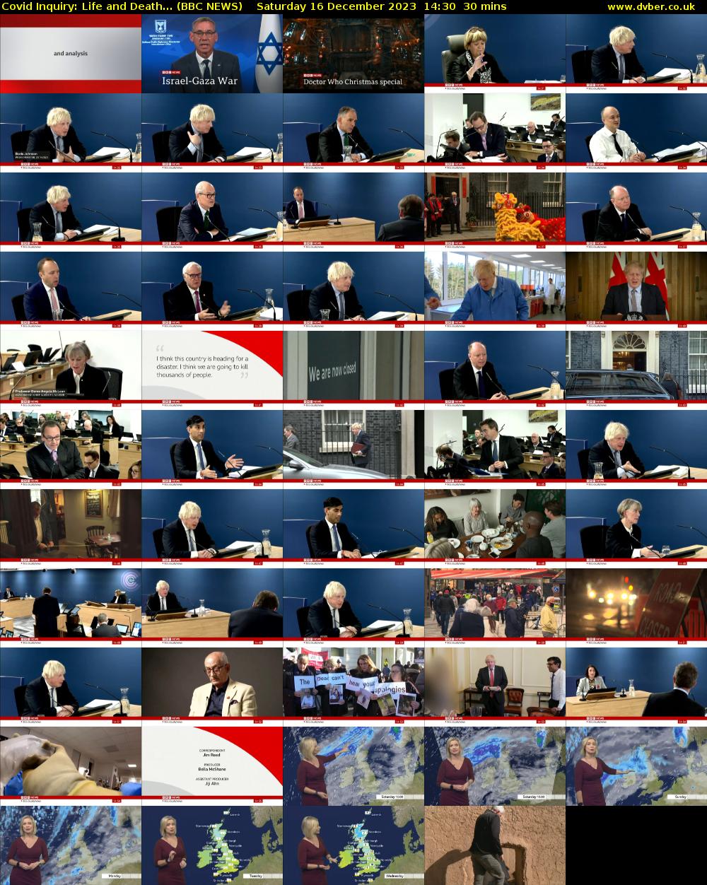 Covid Inquiry: Life and Death... (BBC NEWS) Saturday 16 December 2023 14:30 - 15:00