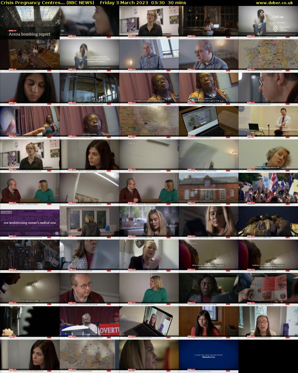 Crisis Pregnancy Centres... (BBC NEWS) Friday 3 March 2023 03:30 - 04:00