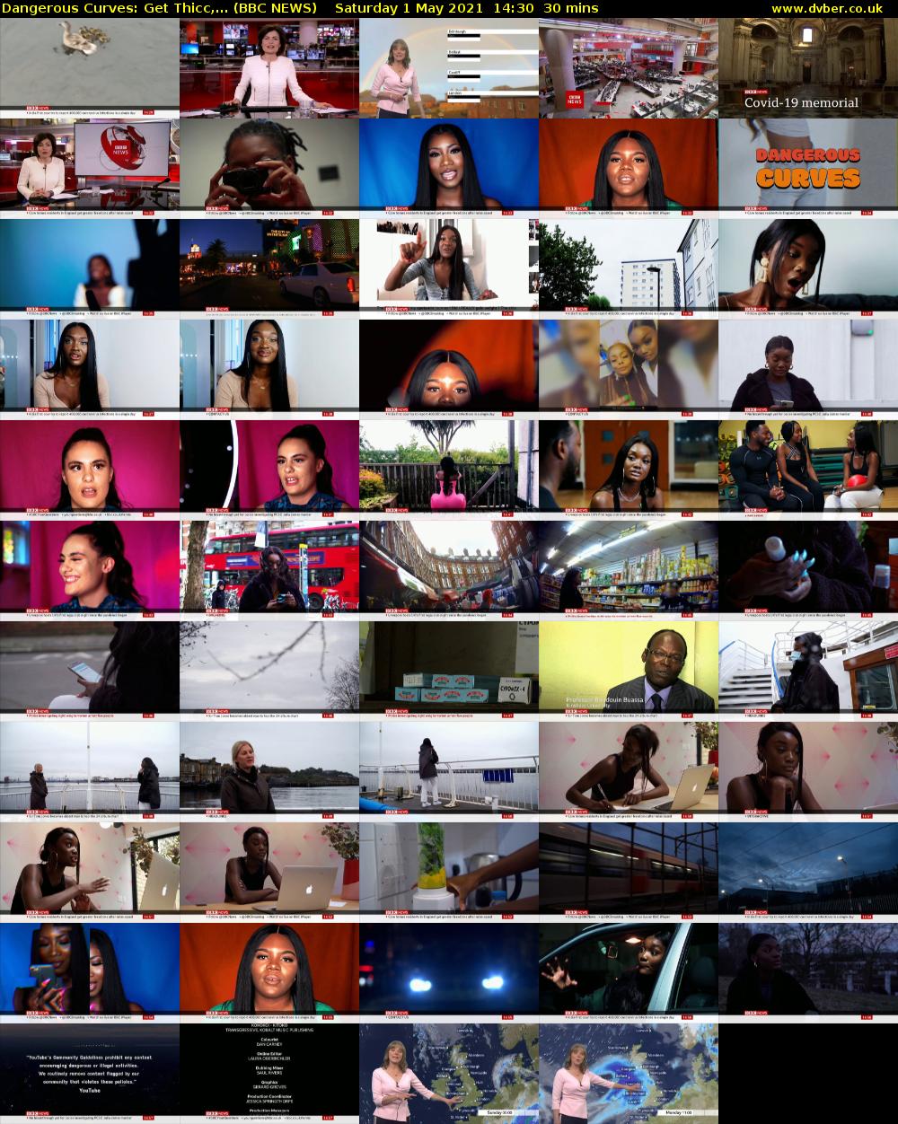 Dangerous Curves: Get Thicc,... (BBC NEWS) Saturday 1 May 2021 14:30 - 15:00