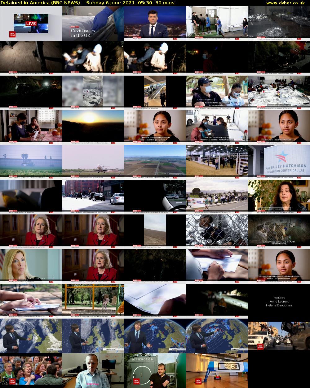 Detained in America (BBC NEWS) Sunday 6 June 2021 05:30 - 06:00