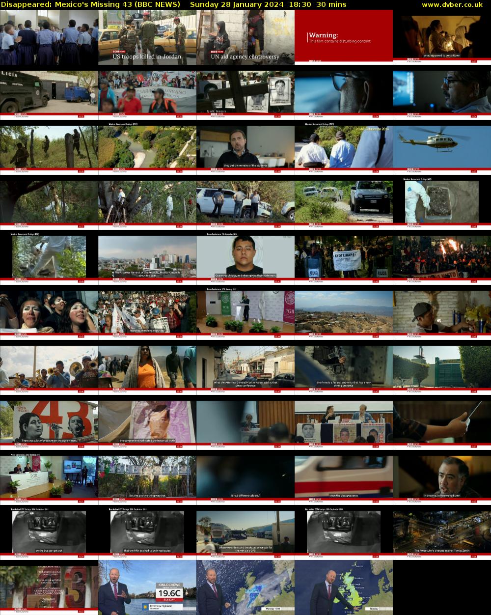 Disappeared: Mexico's Missing 43 (BBC NEWS) Sunday 28 January 2024 18:30 - 19:00
