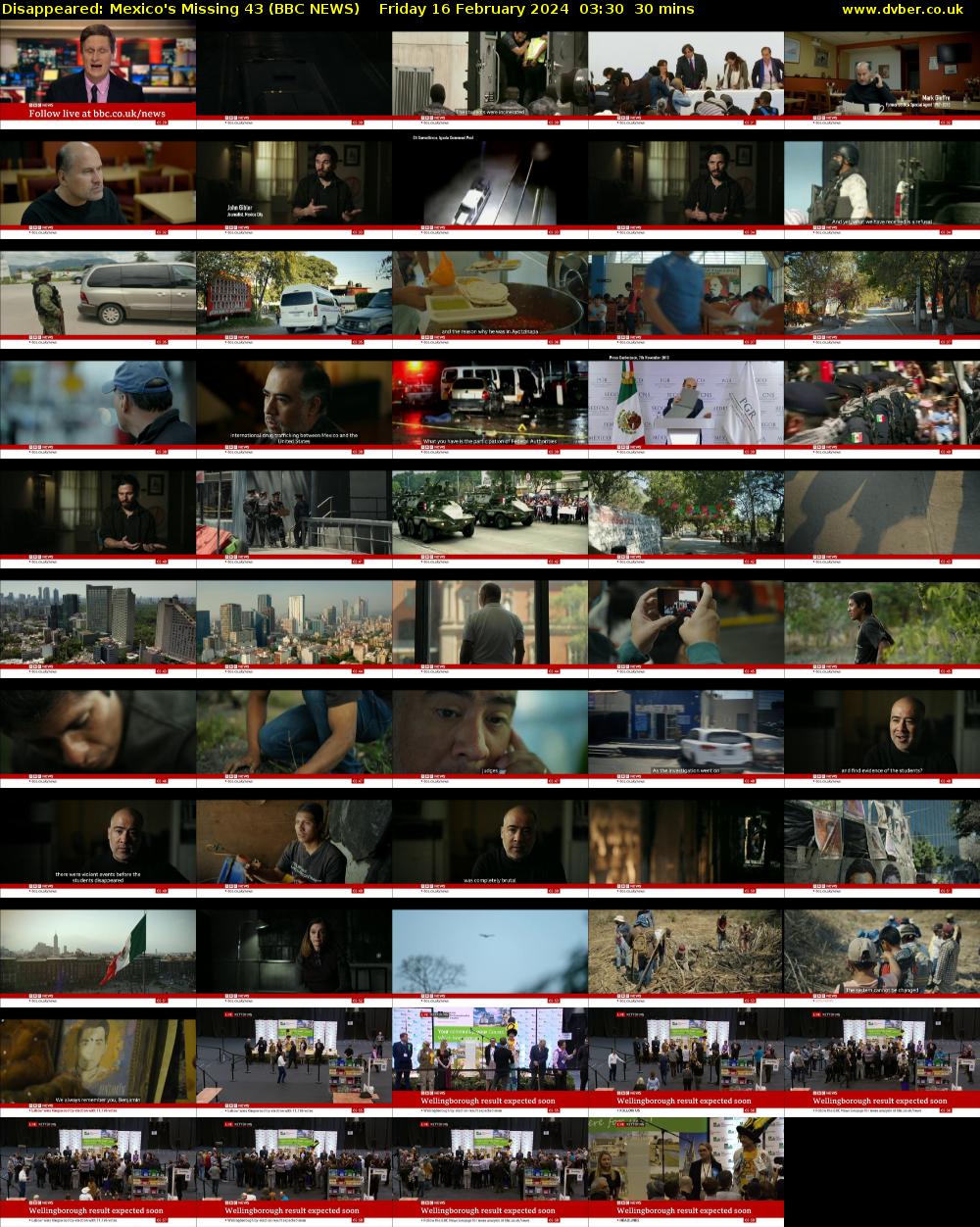 Disappeared: Mexico's Missing 43 (BBC NEWS) Friday 16 February 2024 03:30 - 04:00