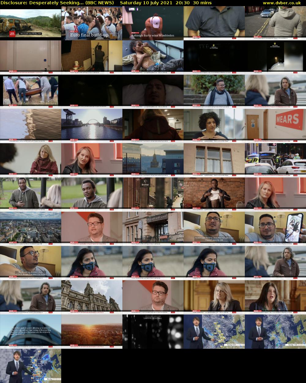 Disclosure: Desperately Seeking... (BBC NEWS) Saturday 10 July 2021 20:30 - 21:00
