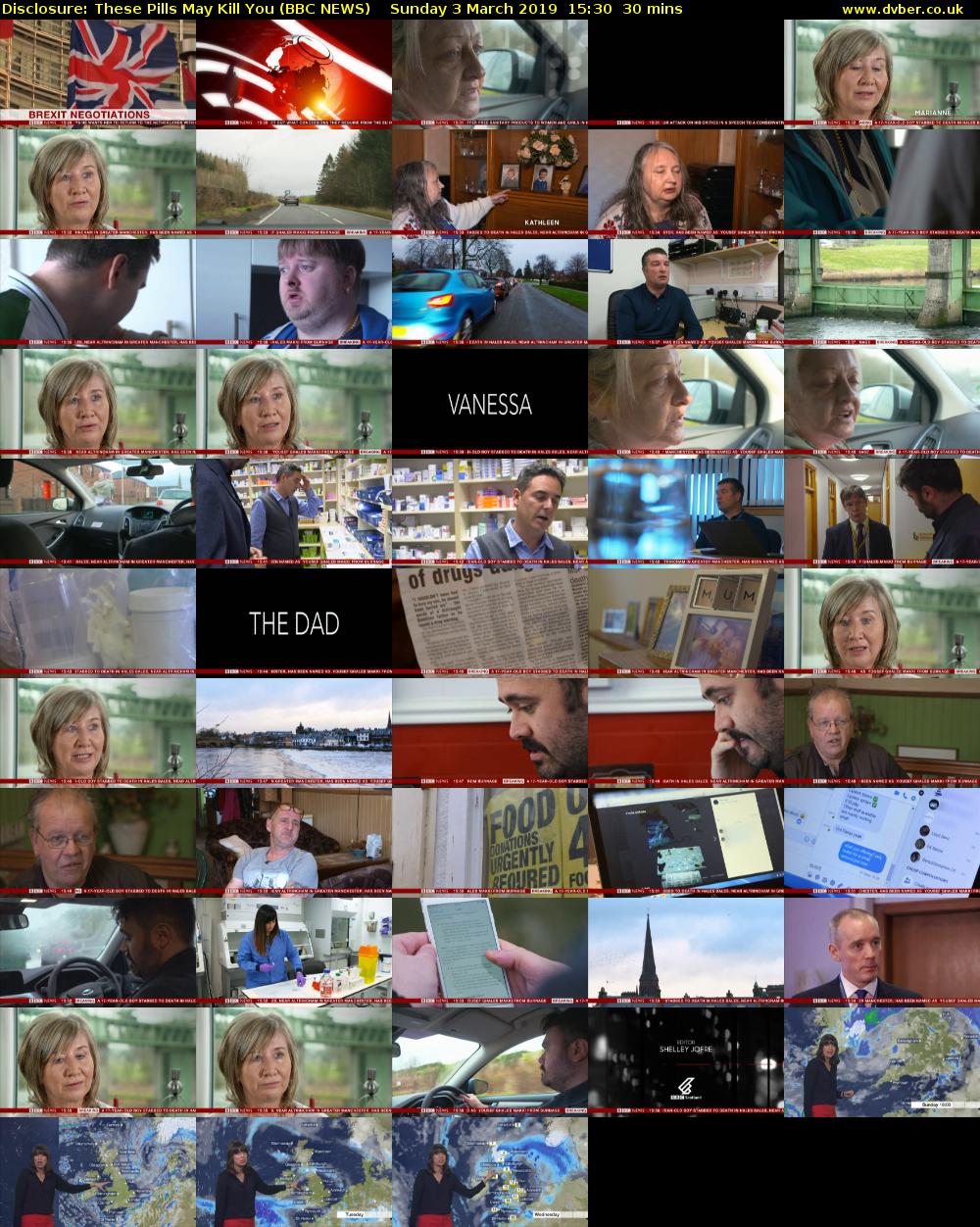 Disclosure: These Pills May Kill You (BBC NEWS) Sunday 3 March 2019 15:30 - 16:00
