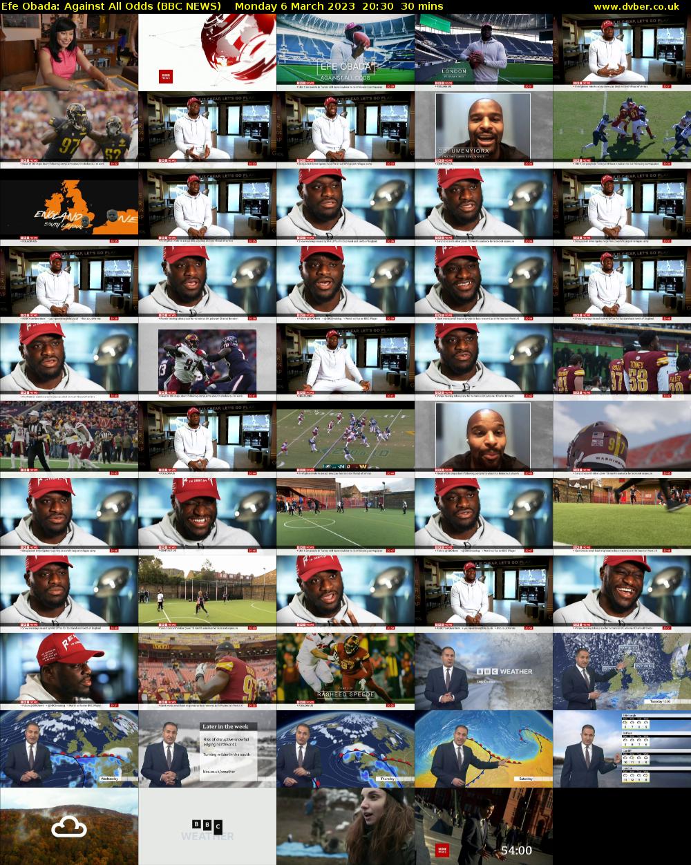 Efe Obada: Against All Odds (BBC NEWS) Monday 6 March 2023 20:30 - 21:00