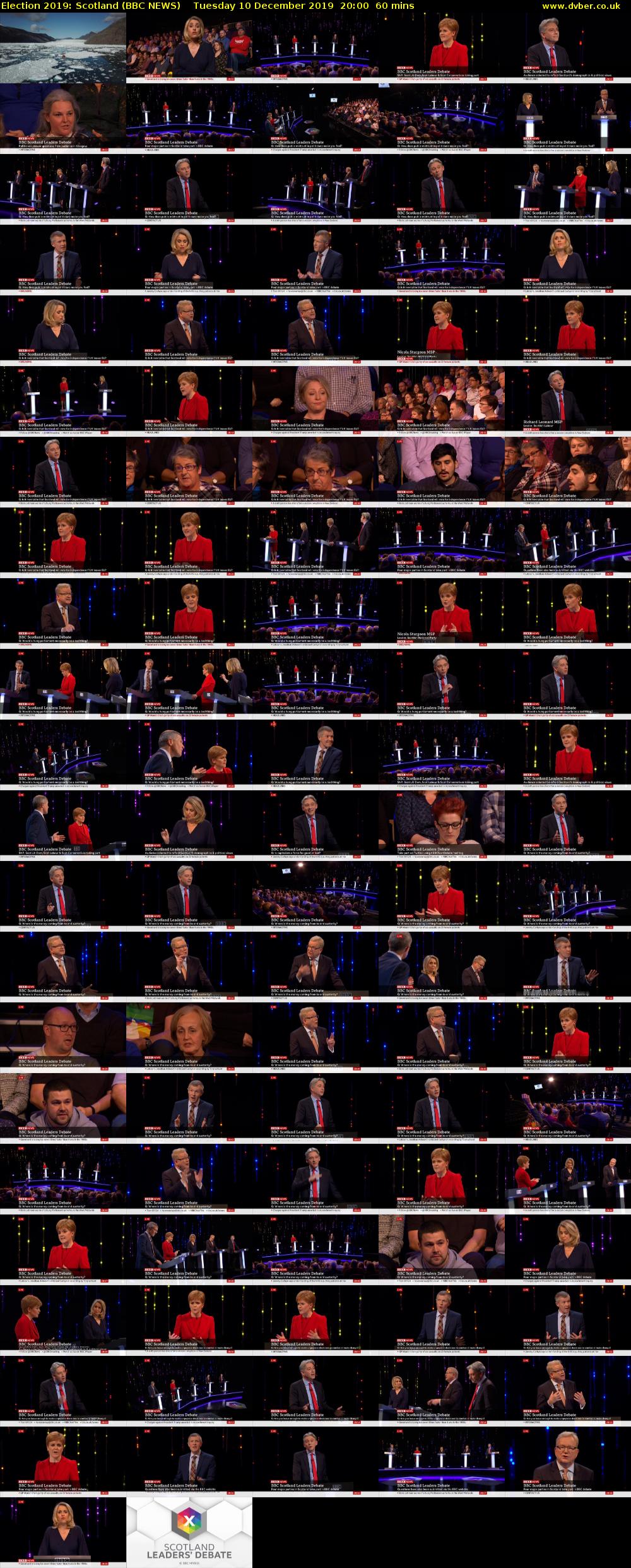 Election 2019: Scotland (BBC NEWS) Tuesday 10 December 2019 20:00 - 21:00