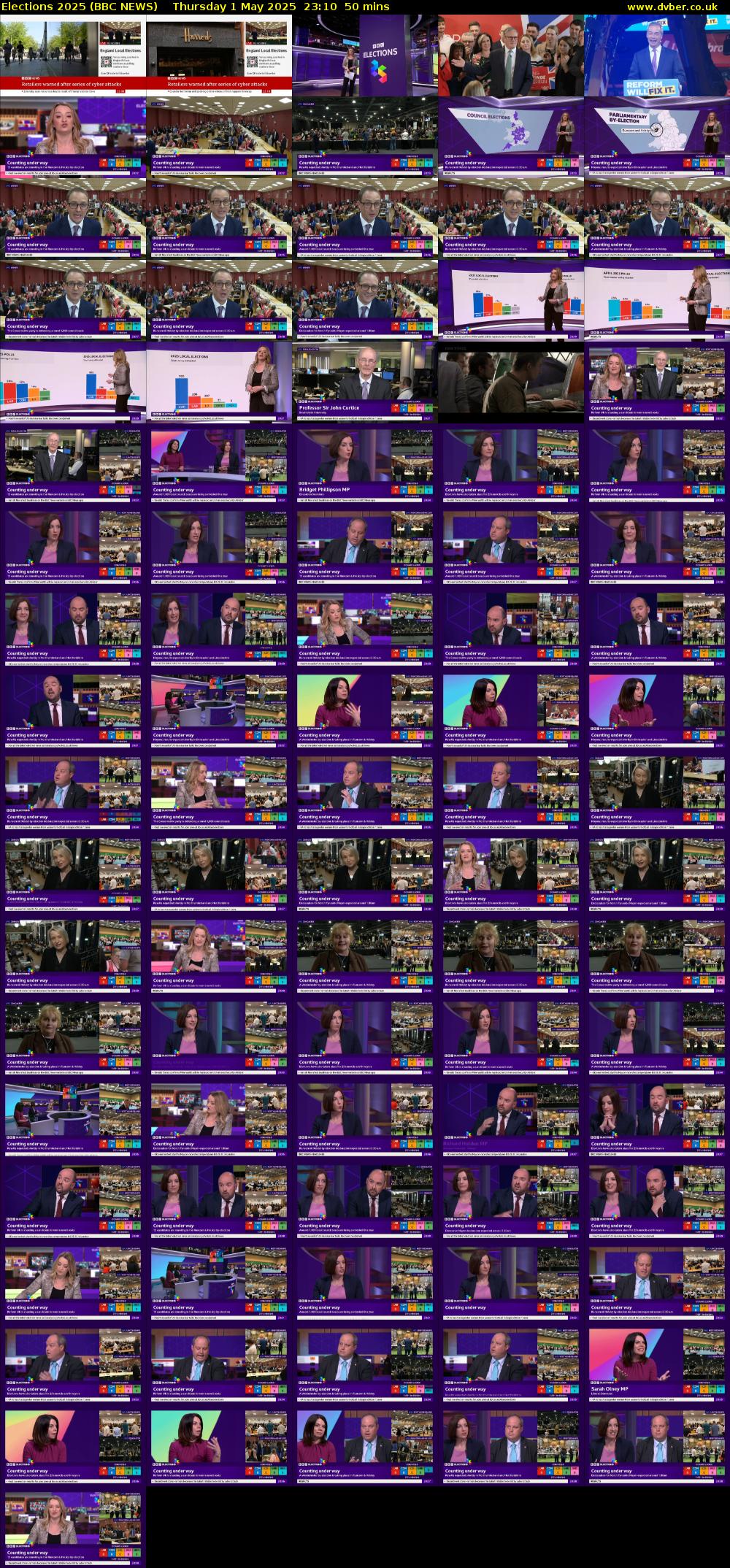 Elections 2025 (BBC NEWS) Thursday 1 May 2025 23:10 - 00:00