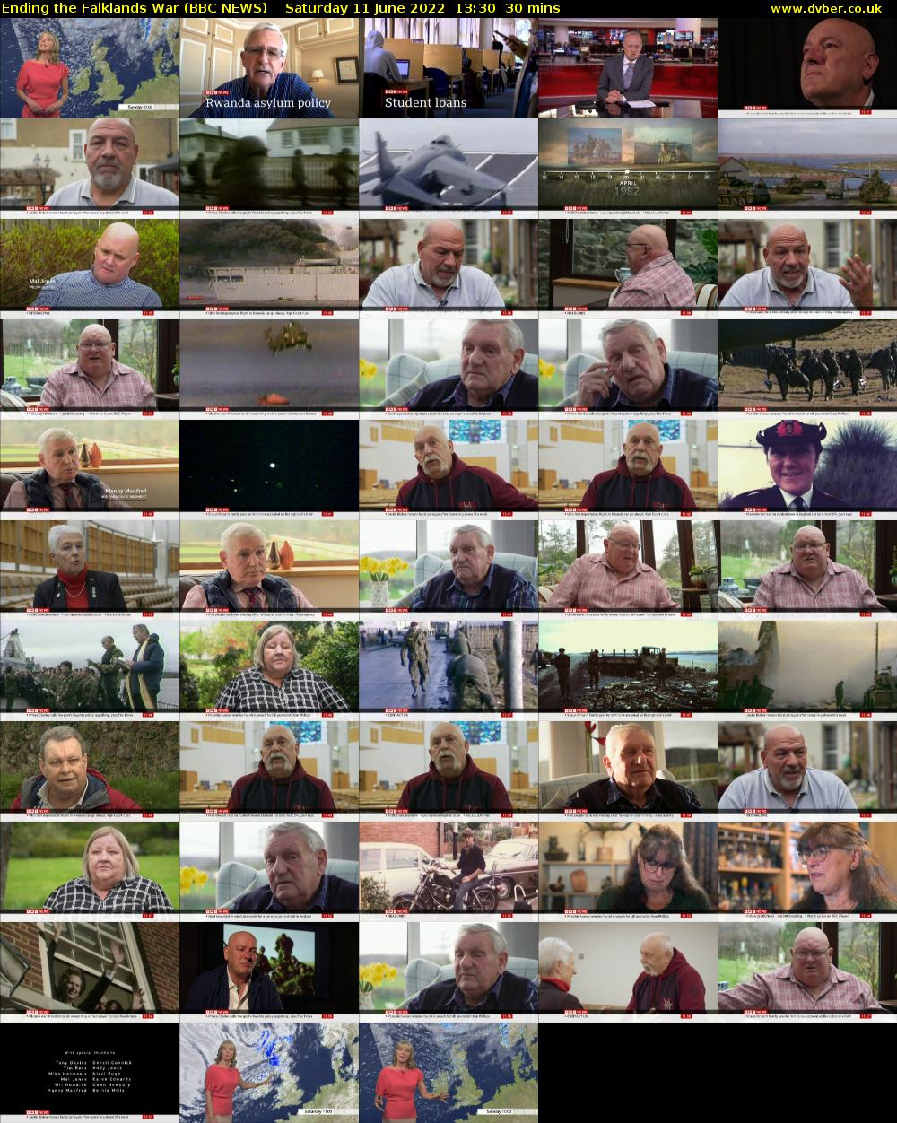 Ending the Falklands War (BBC NEWS) Saturday 11 June 2022 13:30 - 14:00