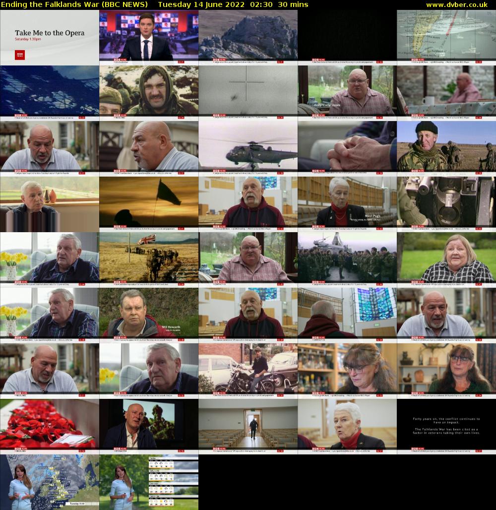 Ending the Falklands War (BBC NEWS) Tuesday 14 June 2022 02:30 - 03:00