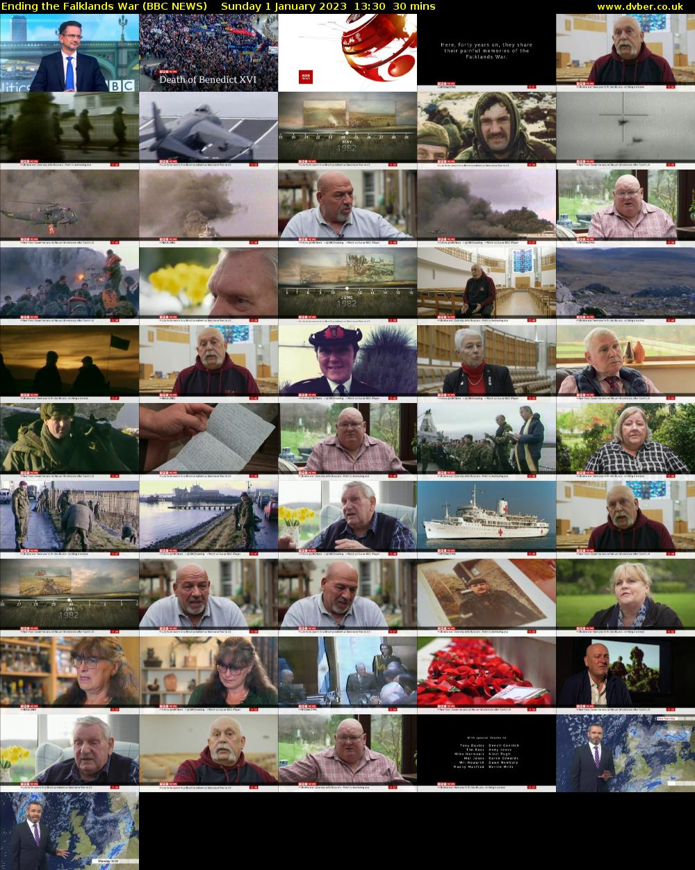 Ending the Falklands War (BBC NEWS) Sunday 1 January 2023 13:30 - 14:00