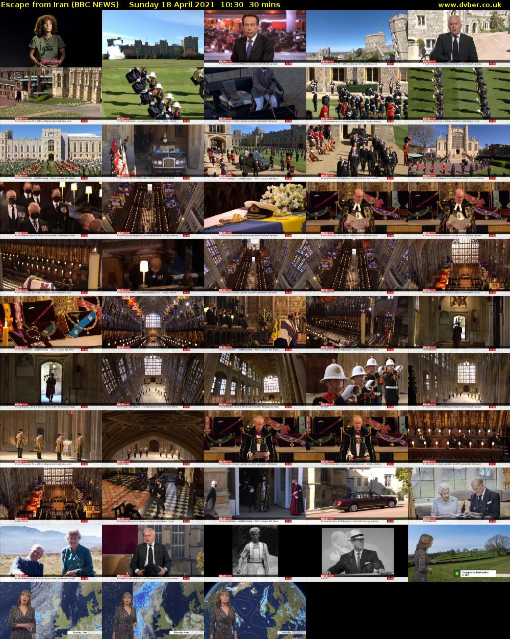 Escape from Iran (BBC NEWS) Sunday 18 April 2021 10:30 - 11:00