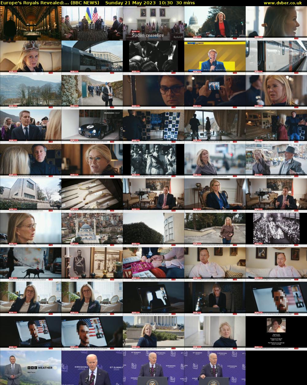 Europe's Royals Revealed:... (BBC NEWS) Sunday 21 May 2023 10:30 - 11:00