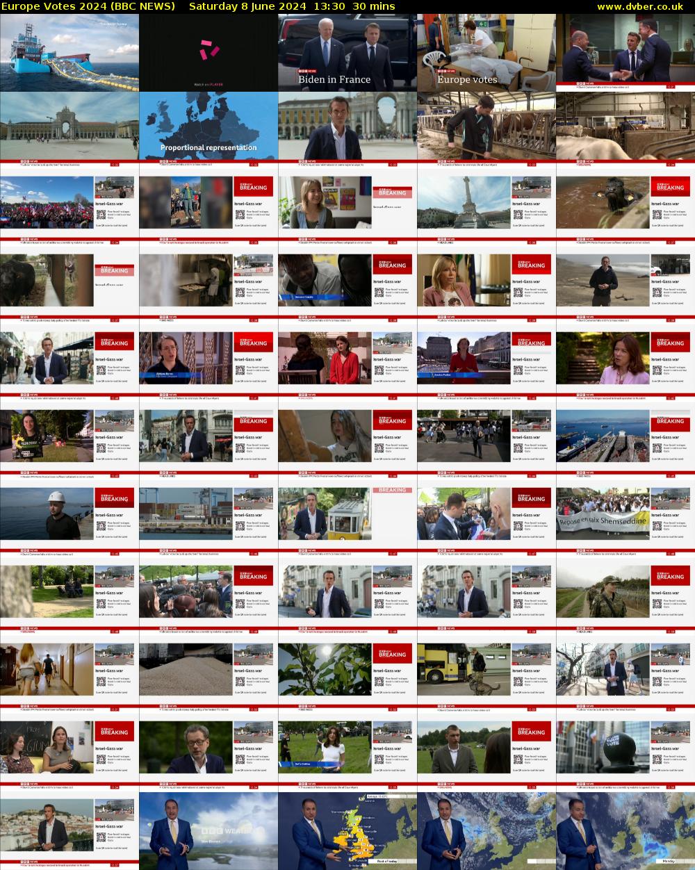 Europe Votes 2024 (BBC NEWS) Saturday 8 June 2024 13:30 - 14:00