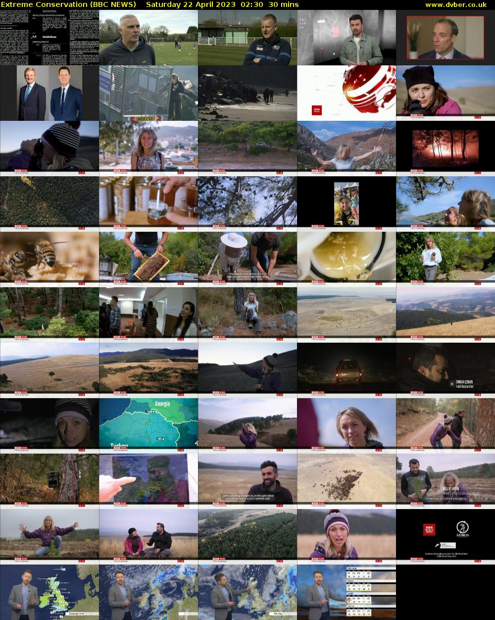 Extreme Conservation (BBC NEWS) Saturday 22 April 2023 02:30 - 03:00